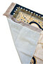 Portable Pouch-Style Mihrab Patterned Silk Textured Velvet Prayer Mat, Yellow - 8