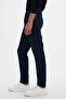 Ds Damat Comfort Fit Navy Blue Straight Jean Jeans Five Pockets Washed Denim Trousers - 3