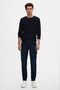 Ds Damat Comfort Fit Navy Blue Straight Jean Jeans Five Pockets Washed Denim Trousers - 2