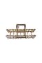 Shiny Stone Rectangular Metal Hair Clip 7 cm – Stylish and Elegant Bun Clip - 2