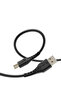 كابل شحن سريع USB A إلى Type C للهواتف المحمولة بطول 1 متر قماشي لأجهزة iPhone15/16 وAndroid - 3