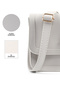 Gray Shk127 Faux Leather Inner Zipper Pocket Snap Closure Hand, Arm and Shoulder Bag - 5