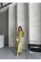 Women's Khaki Premium Modal Fabric Shirt Long Dress Suit - 5