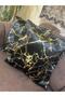 Italian Velvet Black Throw Pillow Case Gold Leaf Gilt Decorative Cushion Pillow Case 45x45cm - 7