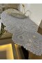 Luxury Runner Living Room Coffee Table Tablecloth French Laced Dowry (GREY)1 Piece New Runner (133X45CM) - 6
