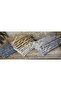 Sofa Sofa Bed Cover New Fashion Gold Leaf Decorative Light Gray Floor Sponge Sofa Cover 1 Piece - 4