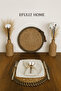 Jute-Wicker American Service-Supla Set, Beige - Natural (Black) Color Matching. - 3
