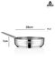 Ambos Saphire Stainless Steel Steel Pan Without Lid 28X08 cm - 4