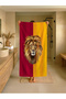 Yellow Red Lion Patterned Children's Beach - Pool - Bath Towel Tlaph-318