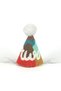 Multicolored Safari Punch Embroidered Two Funnel Birthday Headband