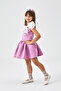 Lilac Organza Bow Girl's Double Suit - Gale - 4