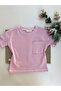 Pink Oversize T-Shirt with Pocket - 100% Cotton - 6