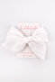 White Bow Girl Child Clip Buckle