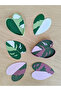Philodendron Pink/Green Princess Coaster - 2