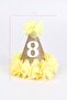 Yellow 8 Year Old Funnel Birthday Clip Buckle - 3