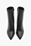 Women's Heeled Boots Pointed Toe Goblet Heel Daily Classic Boots Holes Black - 5