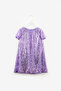 Lilac Sequined Girl's Dress-Siri - 3