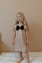 Rose Sequin Bow Detailed Girls' Dress - Rhea - 4