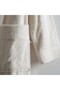 رداء حمام رجالي جديد من Ecosoft مصنوع من القطن العضوي بنسبة 100% كريمي - 5