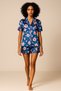 Plus Size Satin Shorts Pajamas- Luxury Boxed Satin Shirt Shorts Pajama Set – Lace Sleeves