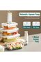 Rectangular Food Vacuum Glass Storage Container Set – 3 Pieces, Automatic & Manual Pump - 5