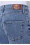 Straight Fit Women's Light Indigo Denim Jean Zipper Trousers - 6