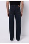 Regular Fit Mid Waist Straight Leg Men's Dark Indigo Jean Trousers - 2