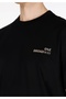 Comfort Fit Round Neck Plain Men's Black Knitted Short Sleeve T-Shirt - 4