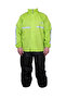 Motorcycle Raincoat Set Prime 0.44MmThick 100% Waterproof Fabric Zippered Leg Reflector - 7