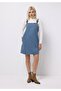 Regular Fit Straight Women's Blue Sleeveless Dress - 3