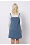 Regular Fit Straight Women's Blue Sleeveless Dress - 2