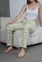 Women's Cotton Lemon Print High Waist Summer Pajama Bottom Homewear