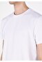 Regular Fit Round Neck Jacquard Men's White Short Sleeve T-Shirt - 4