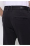 Slim Fit Mid Waist Straight Leg Men's Gray Buttoned Trousers - 6