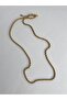 Auger Model Gold Steel Necklace 60 cm - 4