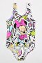 Girls' Swimsuit Graffiti Pattern Comfortable Quick Drying Swimwear Sea Pool Beach Bathing Suit - 3