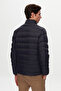 Slim Fit Navy Blue Coat - 4