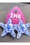Blue White Starfish Earrings - 3