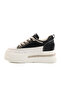 Black High Sole Women's Sneaker 25Y492 Z Narrow Fit - 2