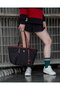 Navy-Burgundy Women's Shoulder Bag Us25655 Online Exclusive - 3