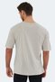 Kaiser in Oversize Men's Oversize Stone Gray T-Shirt - 2