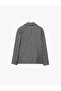 Slim Fit Pocketed Long Sleeve Double Breasted Blazer Jacket - 4