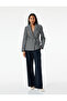 Slim Fit Pocketed Long Sleeve Double Breasted Blazer Jacket - 2