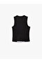سترة بدون أكمام بياقة دائرية وسحاب - 4