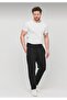 Black Men's Comfortable Fit Diver Fabric Sweatpants - 4