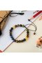 Student Natural Stone Bracelet-Snowy Obsidian-Lapis-Tiger Eye-Smoky Quartz-Sodalite-Calcite-Jade - 6