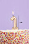 Gold Number 1 - Candle Style - 2
