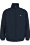 Men's Navy Blue Coat with Brand Logo Suitable for Daily Use DM0DM17982-C1G