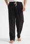 Luxe Men's Baggy Linen Blend Casual Trousers with Wide Legs New Season - 3