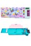 Vintage Pencil Case with Calculator 2 Compartments 4 Functions